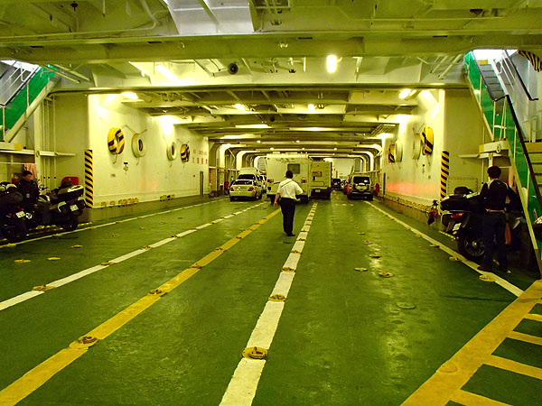 空いていたフェリー